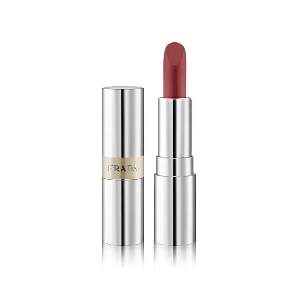 Prada🤍 Monochrome Hyper Matte Mini Lipstick P56 Notte Deep Berry NIB